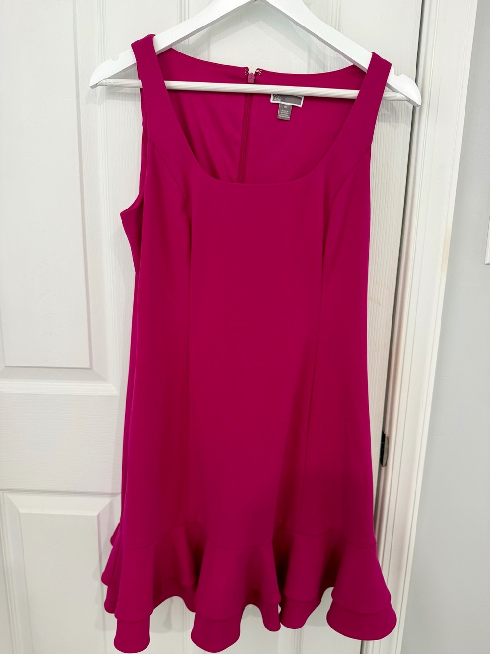 Chelsea28 Magenta Ruffle-Hem Sleeveless Tunic